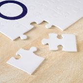 Puzzle Playa Balandra Mexique logo rétro (Côté)