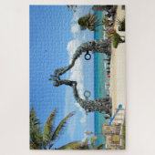 Puzzle Playa del Carmen Mexico Caribbean Beach Statue (Vertical)