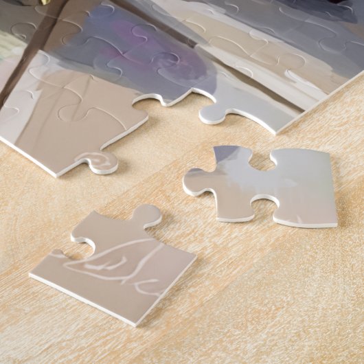 Puzzle Playful Bull Terrier Dog Guarding Christmas (Côté)