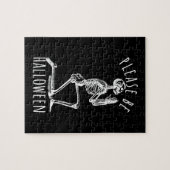 Puzzle Please Be Halloween Spooky Season Skeleton (Horizontal)