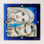 Puzzle Pleiadians Extra Terrestres Course avec étoiles (Horizontal)