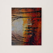 Puzzle Pleine lune De Nuit D'Halloween Fantômes Et Sorciè (Vertical)