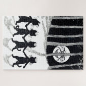 Puzzle Pleine lune et chats, Louis Wain (Horizontal)