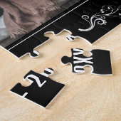 Puzzle Pleine photo Joyeux Noël avec le feuillage (Côté)