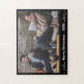 Puzzle Pleine photo Joyeux Noël avec le feuillage (Vertical)