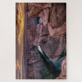 Puzzle Pli de fer à cheval au coucher du soleil (Vertical)