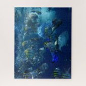 Puzzle Plongée sous-marine Océan Mer Poisson (Vertical)