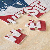 Puzzle Plongeur autonome de Key West - rétro bleu (Côté)