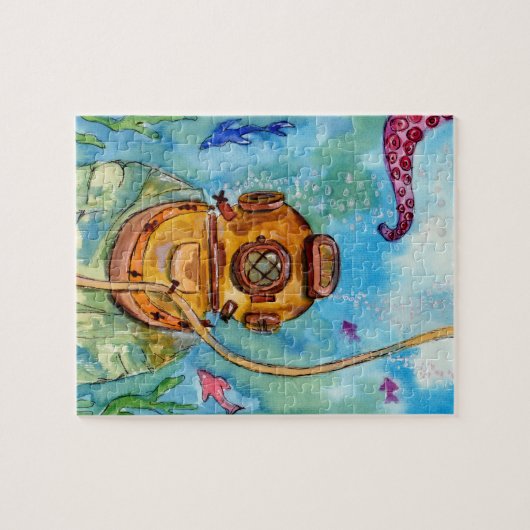 Puzzle Plongeur sous-marin profond (Horizontal)