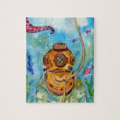 Puzzle Plongeur sous-marin profond (Vertical)