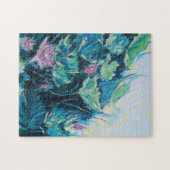 Puzzle Plongez dans le flux abstrait floral violet (Horizontal)