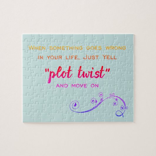 Puzzle Plot Twist Humorous Book Club (Horizontal)