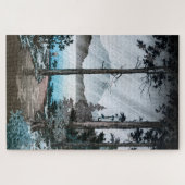 Puzzle Pluie matinale au lac Hakone par Tsuchiya Koitsu (Horizontal)