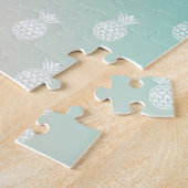 Puzzle Plum Peach Aqua Tie Tee Tee Personne des Ananas tr (Côté)