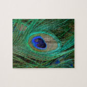 Puzzle Plume de Paon Bleu Indien (Horizontal)