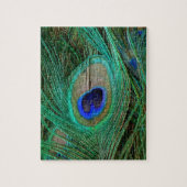 Puzzle Plume de Paon Bleu Indien (Vertical)