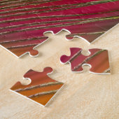 Puzzle Plume de paon en gros plan (Côté)