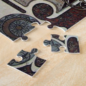 Puzzle Plume Zodiac Woman par Alphonse Mucha - Art Nouvea (Côté)