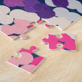 Puzzle Plumeria tropicale pointillée Fleurs Abstraites (Côté)