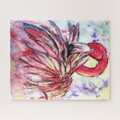 Puzzle Plumes au rose (Horizontal)