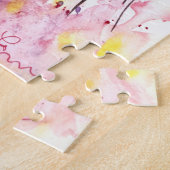 Puzzle Plumes au rose (Côté)