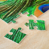 Puzzle Plumes de paon colorées Imprimer (Côté)