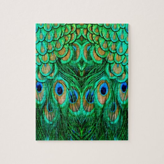 Puzzle Plumes de paon glorieuses (Vertical)