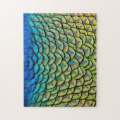 Puzzle Plumes Peacock Art Déco (Vertical)