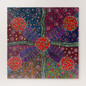 Puzzle Plums Bush et peinture traditionnelle (Horizontal)