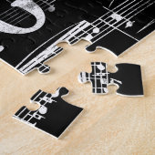 Puzzle Plus de Chalboard de musique - Black White Musicie (Côté)
