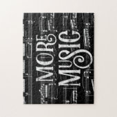 Puzzle Plus de Chalboard de musique - Black White Musicie (Vertical)