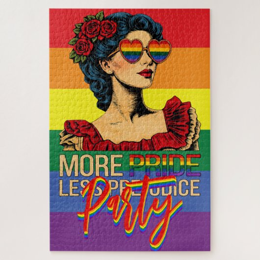 Puzzle Plus de fierté moins de préjugés Mois de la fierté (Vertical)