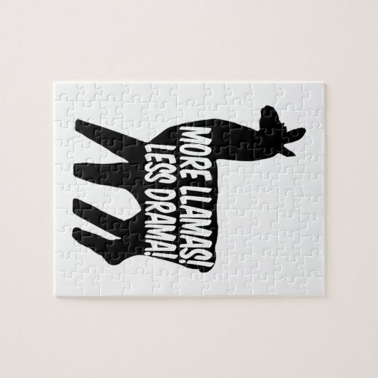 Puzzle Plus de lamas moins de drame (Horizontal)