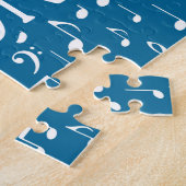 Puzzle Plus de Trombone - Musique Bleu Blanc (Côté)