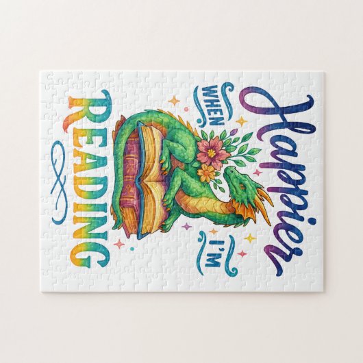 Puzzle Plus heureux quand je lis (Horizontal)