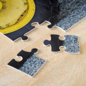 Puzzle Pneumatique de tracteur de ferme verte (Côté)