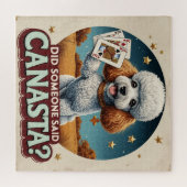 Puzzle Poddle aime le jeu de canasta  (Horizontal)