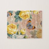 Puzzle Poésie rose jaune (Horizontal)