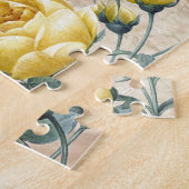 Puzzle Poésie rose jaune (Côté)