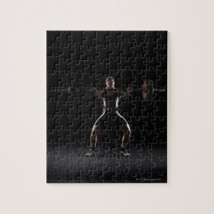 Puzzle Poids de secousse de haltérophile