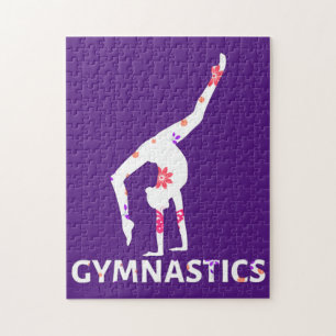 Puzzle Poignée d'alimentation à fleurs de gymnastique