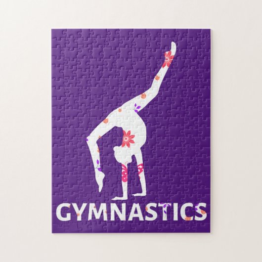 Puzzle Poignée d'alimentation à fleurs de gymnastique (Vertical)