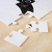 Puzzle Poignée de chien détendue avec ruban (Côté)