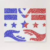 Puzzle Poignée de main du devoir national (Horizontal)