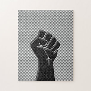 Puzzle Poing de solidarité en fibre de carbone style d'im