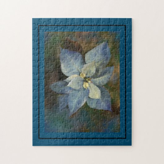 Puzzle - Poinsettia bleue (Vertical)