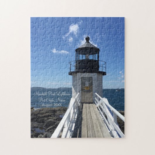 Puzzle Point Marshall du phare du Maine Date de visite (Vertical)