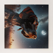 Puzzle Pointeur allemand à cheveux courts avec étoile dan (Horizontal)