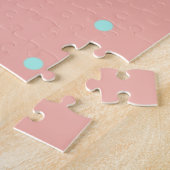 Puzzle Points abstraits bleu orange ajouter nom texte t t (Côté)