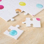 Puzzle Points Aquarelle Lumineux : Motif transparent. (Côté)